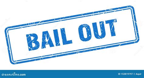 Bail Out Red Stamp Cartoon Vector 119395501