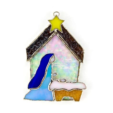 Nativity Stained Glass Night Light And Or Sun Catcher Remember To Grab Our Rotati Stained