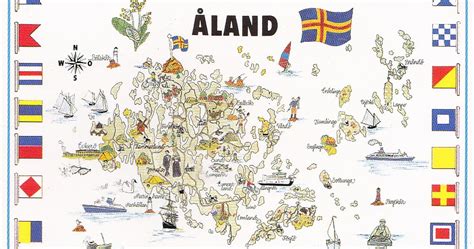 Postcard A La Carte: Aaland - Map of Aaland