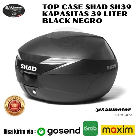 Jual BOX SHAD SH39 BLACK NEGRO TOP CASE SH39 BOX SH 39 ORIGINAL SHAD