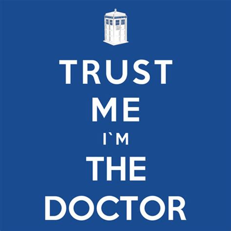 Trust Me I'm The Doctor T-shirt by Royal Bros Art