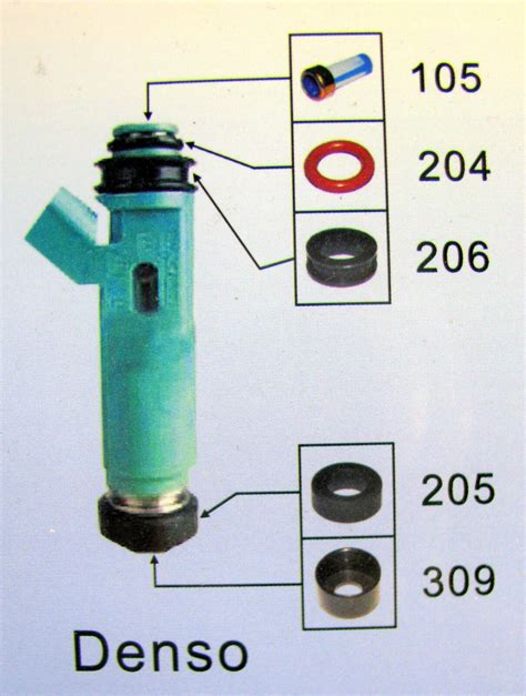 Reparatursatz Dichtsatz Repairkit für Einspritzventile DENSO