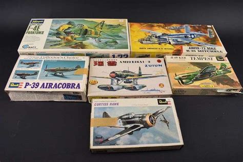 6 Vintage Airplane Models - BHD Auctions