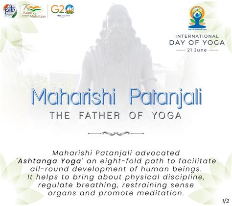 Pib India On Twitter The Father Of Yoga Maharishi Patanjali Combined