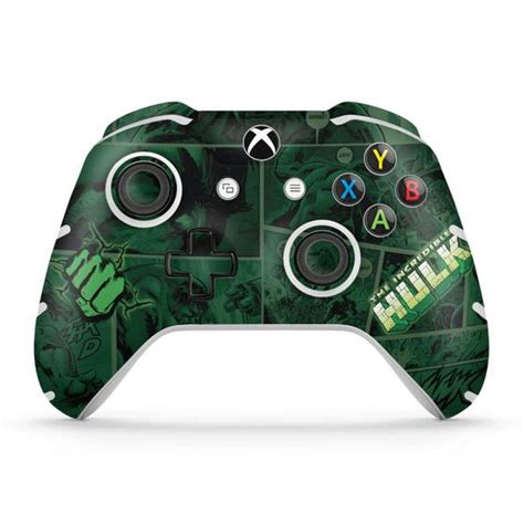 Adesivo Compatível Xbox One Slim X Controle Skin Hulk Comics Pop