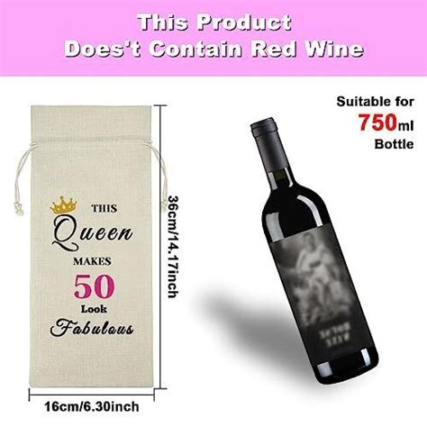 Birthday Gift Year Old Gift Wine Bag For Women Party Decor