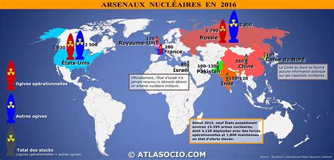 Cartes du monde relatives à l arme nucléaire Atlasocio