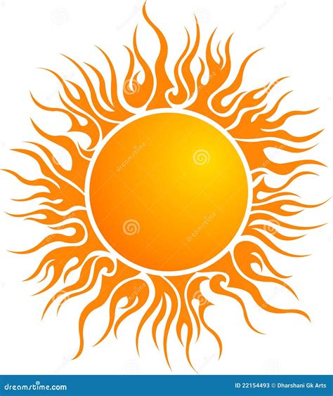 Sun logo stock vector. Image of heating, abstract, logo - 22154493