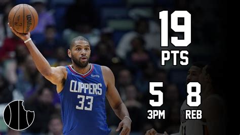 Nicolas Batum Highlights Clippers Vs Kings Th Feb Youtube