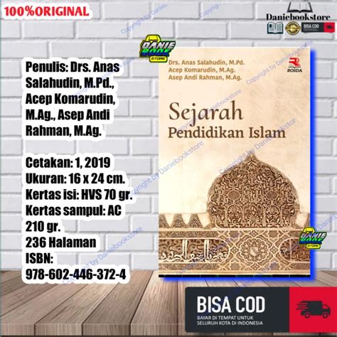 Jual Buku Sejarah Pendidikan Islam By Anas Salahudin Rosda