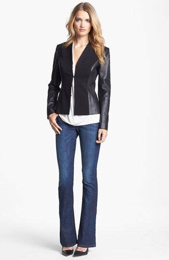 Classiques Entier Lamb Moss Ponte Leather Jacket Nordstrom