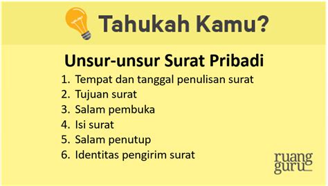 Perbedaan Antara Surat Pribadi Dan Surat Dinas Bahasa Indonesia Kelas 7 Belajar Gratis Di