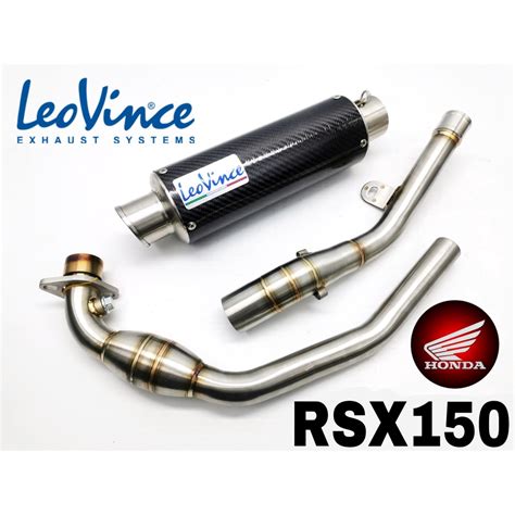 Leovince Exhaust Honda Rsx150 Muffler Carbon Fiber Tabung Ekzos Motor