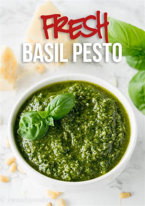 Fresh Basil Pesto Recipe I Wash You Dry