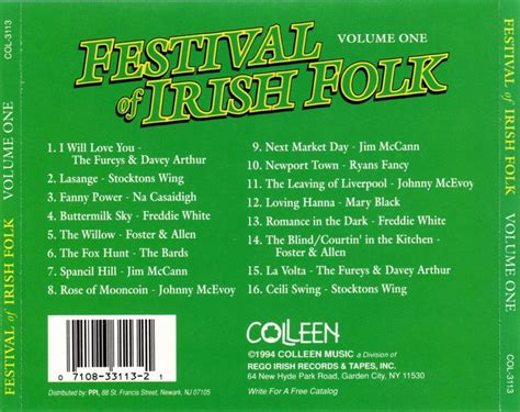 Festival Of Irish Folk Cd Set