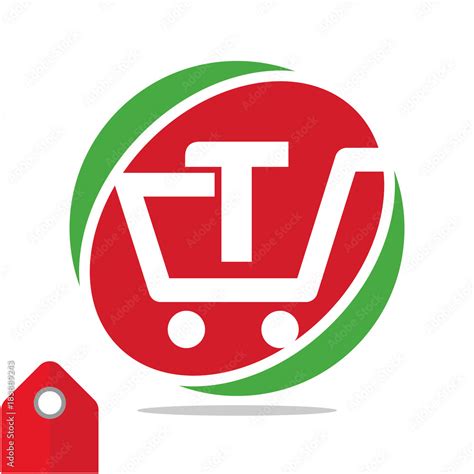 Logo Icon For Shopping Business Illustrated In Circle Logo With The