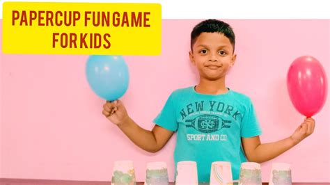 Fun Activities With Paper Cupfun Party Gamesgames With Cupindoor