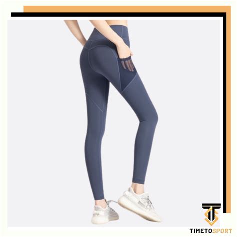 Jual Timetosport Celana Legging Sport Panjang Wanita Ada Poket Untuk