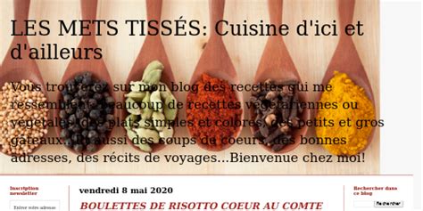 Les Recettes De Cuisine De Les Mets Tiss S Cuisine D Ici Et D