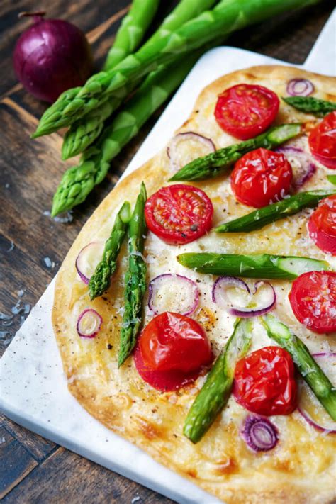 Flammkuchen Mit Gr Nem Spargel