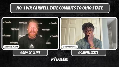 Five Star Wr Carnell Tate Commits To Ohio State Youtube