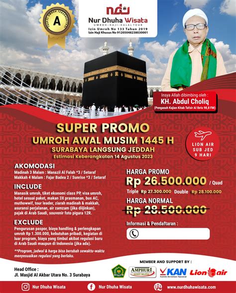 Paket Umroh Murah Agustus Surabaya Terbaik