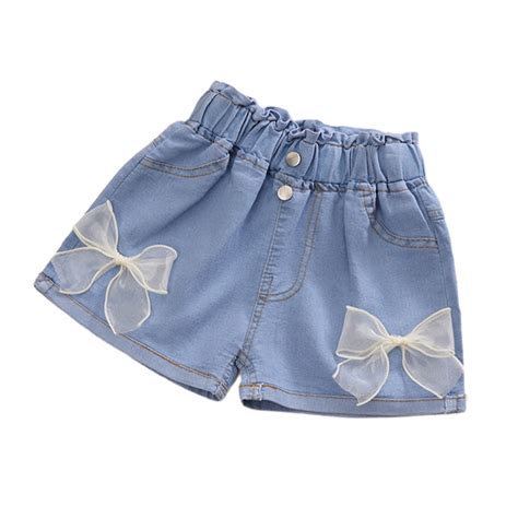 Wolled 3 13y Girl Denim Shorts Pants For Kids Pure Colour Shorts