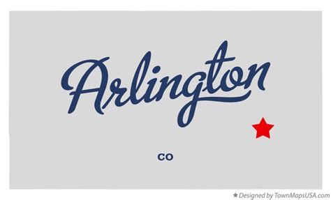 Map Of Arlington Co Colorado