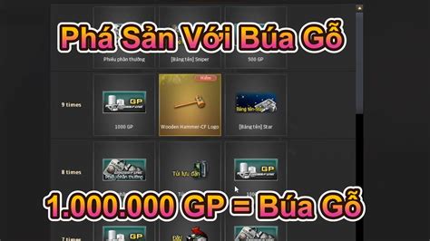 Pin Chùa CFVN 1 000 000 GP Đổi Lấy Cây Búa Gỗ Siêu Chát Này YouTube