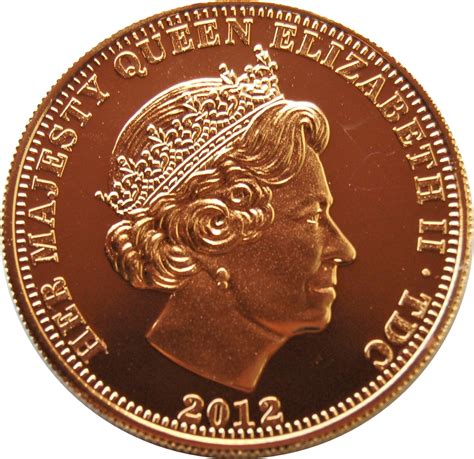 5 Pounds Elizabeth II Saint George And The Dragon Gold Plated