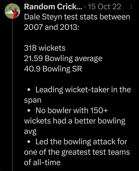 Random Cricket Stats On Twitter