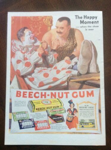 Vintage 1937 Magazine Ad Beech Nut Chewing Gum Nice Ebay