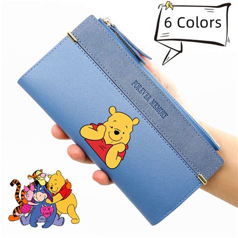 Winnie The Pooh Wallet For Woman Coin Purse Long Wallet Card Holder