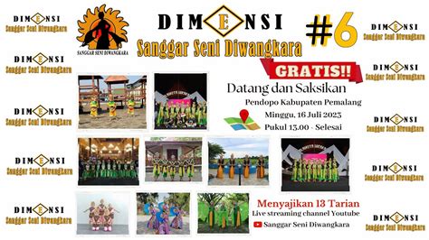 LIVE STREAMING DIMENSI 6 Sanggar Seni Diwangkara YouTube