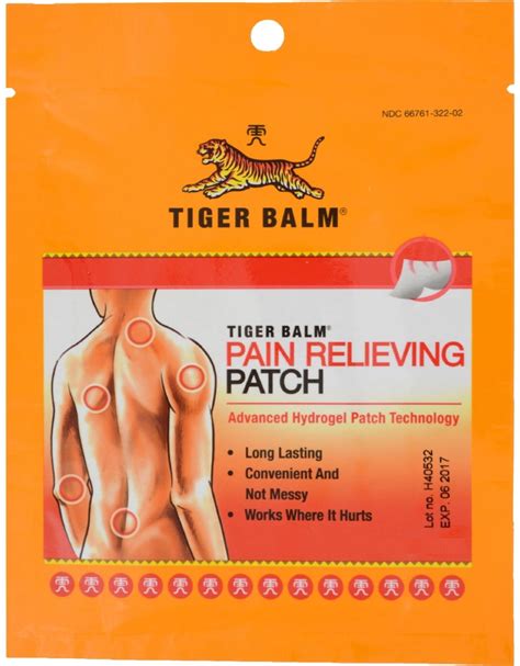 Tiger Balm Pain Relieving Patch