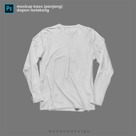 Jual Mockup Kaos Lengan Panjang Template PSD Indonesia|Shopee Indonesia