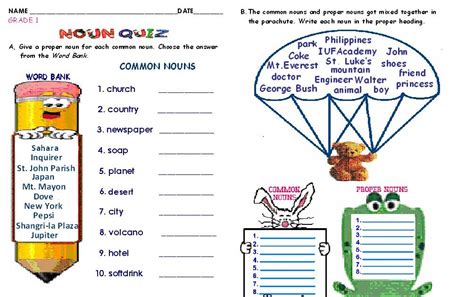 Proper And Common Noun Quiz