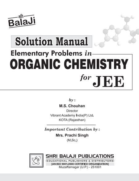 Inner Solution Elementary Problems In Organic Chemistry Jee Shri Balaji Publications