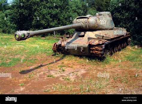 Soviet Heavy Tank IS 2 Displayed In The Military Technical Museum In