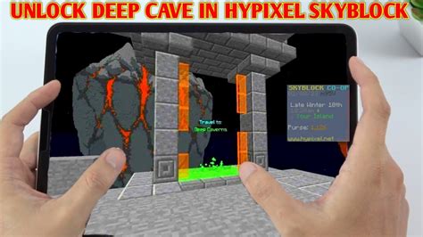 Hypixelskyblock Ep How To Unlock Deep Cave In Real Hypixel