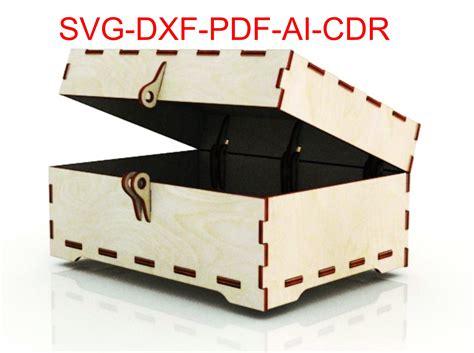 Laser Cut Wooden Jewelry Box With Lid And Lock Etsy