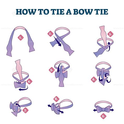 Bow Tie How To Tie Diagram Tie Bow Knot Diagram Bowtie Instr