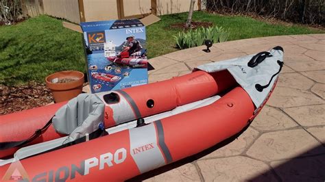 Unboxing Review On The Inflatable Intex Excursion Pro Kayak Youtube