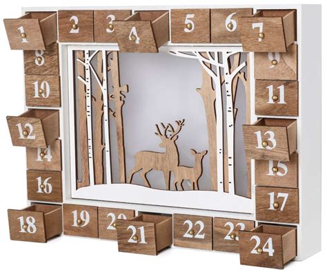 Adventskalender Aus Holz Zum Bef Llen Wald Mit Leds Brubaker Online