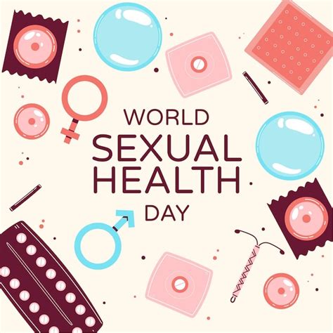 Dibujado A Mano Ilustración Del Día Mundial De La Salud Sexual Vector Premium