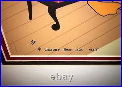Daffy Duck Cel Warner Brothers Stork Naked Rare Hand Signed Friz Freleng Cell Rare Warner Bros