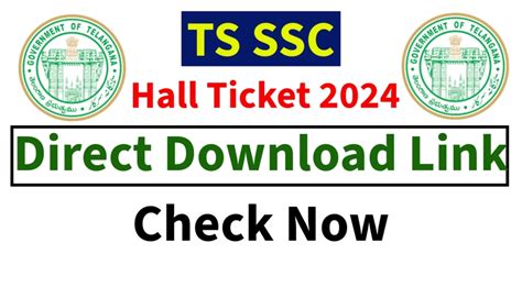 Ts Ssc Hall Ticket 2024 Download Bse Telangana Class 10th Ad