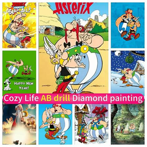 Ast Rix Et Ob Lix Manga Ab Diamant Peinture Art De La Mosa Que Diy D