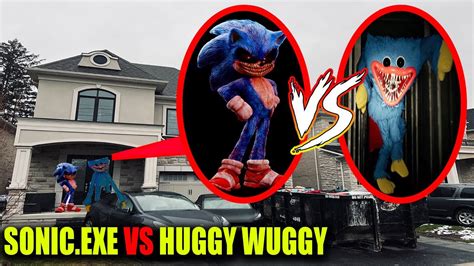 SONIC EXE VS HUGGY WUGGY AT STROMEDYS HOUSE THEY HAD THE BATTLE OF