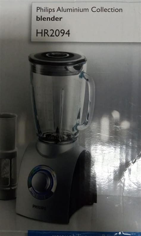 Philips Aluminum Collection Glass Blender HR 2094 2Liter TV Home